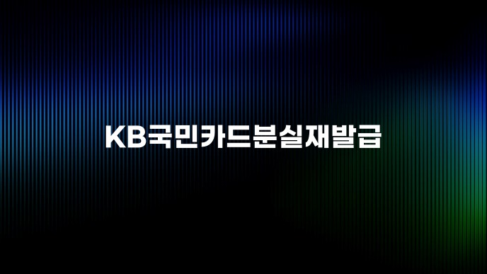 KB국민카드분실재발급