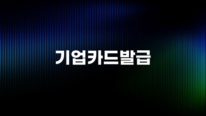 기업카드발급