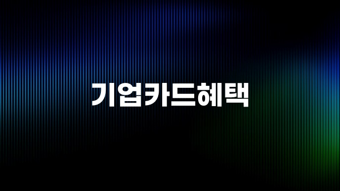 기업카드혜택