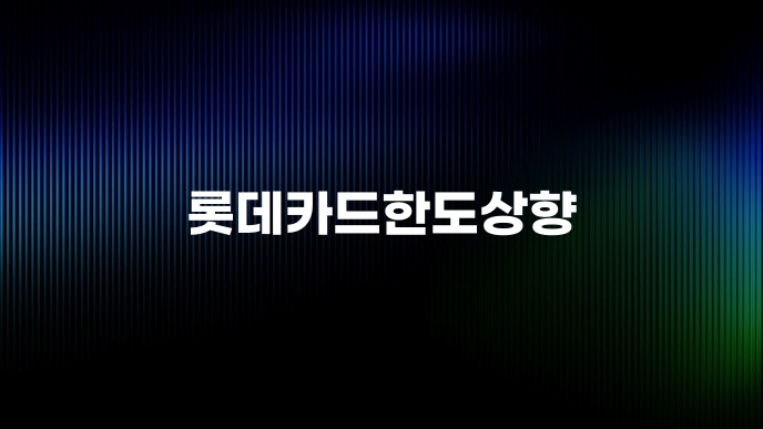 롯데카드한도상향