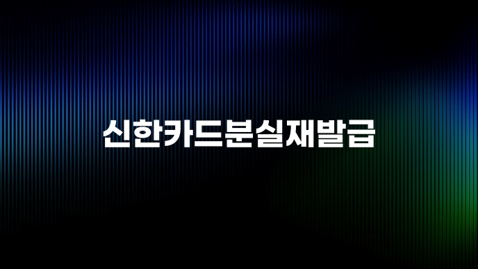신한카드분실재발급