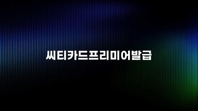 씨티카드프리미어발급