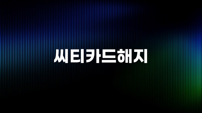 씨티카드해지