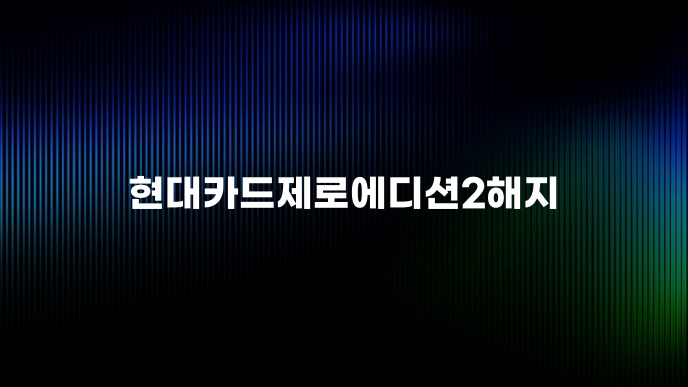 현대카드제로에디션2해지