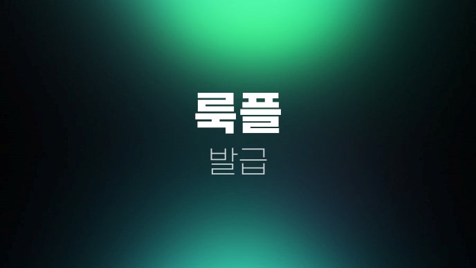 룩플 발급