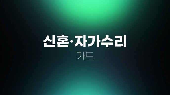 신혼자가수리 카드
