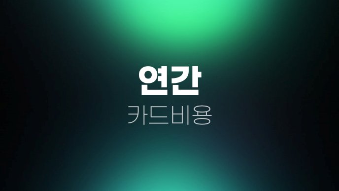 연간 카드비용