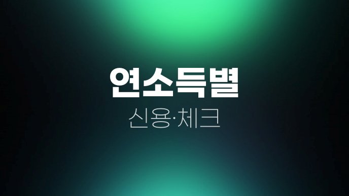 연소득별 신용체크