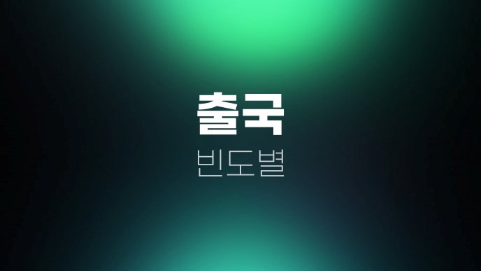 출국 빈도별