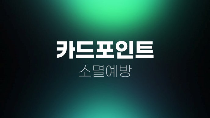 카드포인트 소멸예방