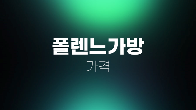 폴렌느가방 가격