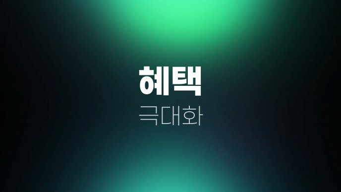 혜택 극대화