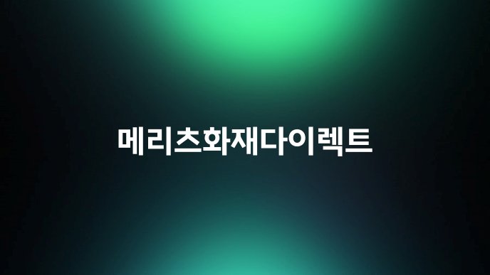 메리츠화재다이렉트