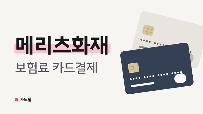 메리츠화재 보험료 카드결제