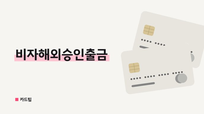 비자해외승인출금