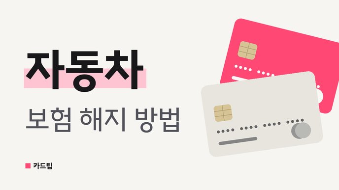 자동차 보험 해지 방법
